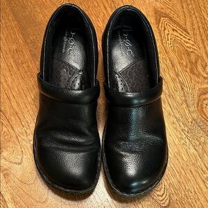 b.o.c.  Black Slip-On Leather Shoes